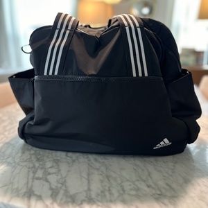 Black and White Adidas Gym Bag